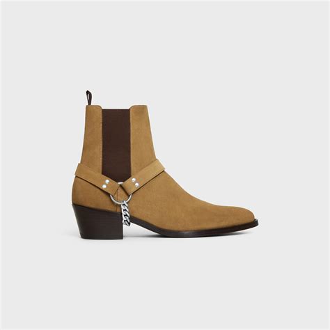 celine camargue boots|CELINE CAMARGUE Biker chelsea boot in Calfskin.